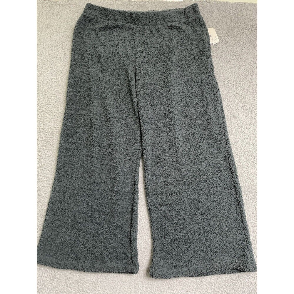 Wonderly studio wide leg fleece Pants Womens 2X Emerald SOFT Athleisure NWT